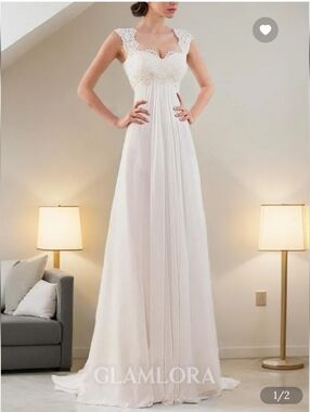 Lace And Chiffon Wedding Dress
